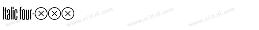 ltalic four字体转换